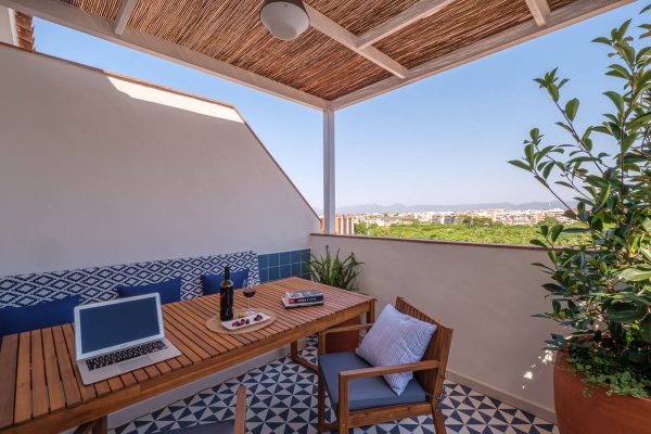 Vistas panorámicas desde alojamiento cerca de la playa en Salou Áncora Club